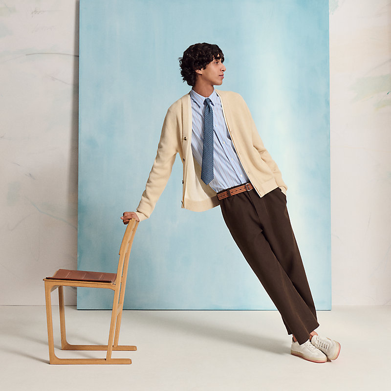 シルクタイ ツイルビー 7 cm 《シュヴァル・エラスティック》 - ブルー